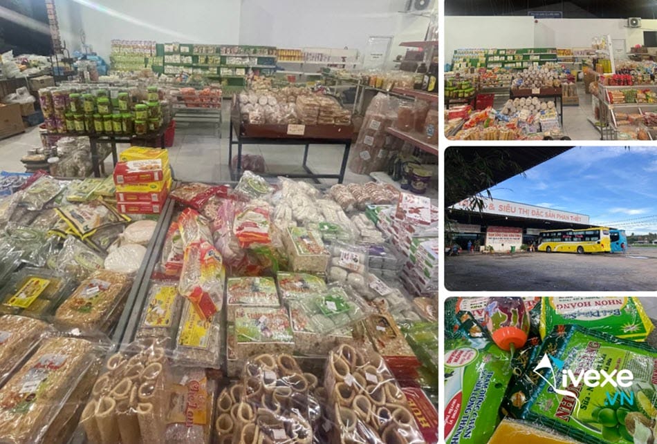 Quầy hàng đặc sản vùng miền tại Trạm dừng chân Hưng Thịnh 4