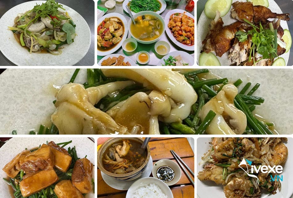 Thực đơn phong phú Tiệm cơm Truyền Kỳ gần Bến xe Huệ Nghĩa