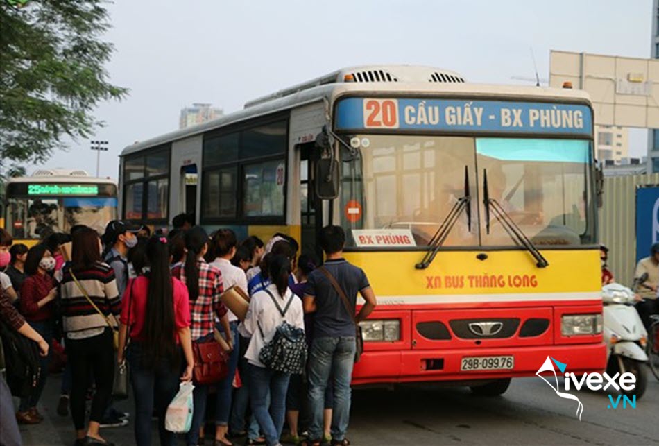 Lộ trình tuyến xe buýt đi bến xe Phùng
