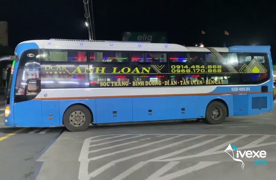 Nhà xe Ánh Loan đi Sóc Trăng từ bến xe Bến Cát