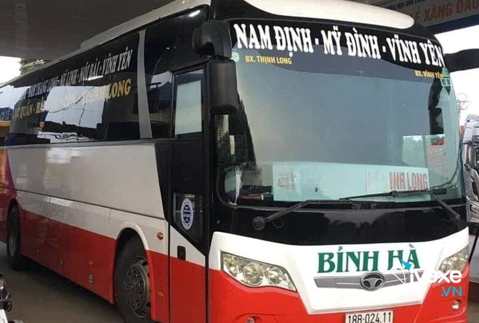 Nhà xe Bính Hà đi Nam Định từ bến xe Phúc Yên