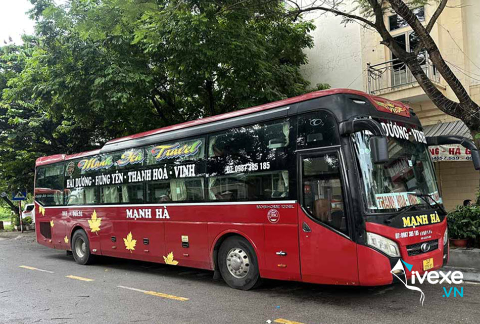 Nhà xe Mạnh Hà từ bến xe Hải Tân đi Nghệ An