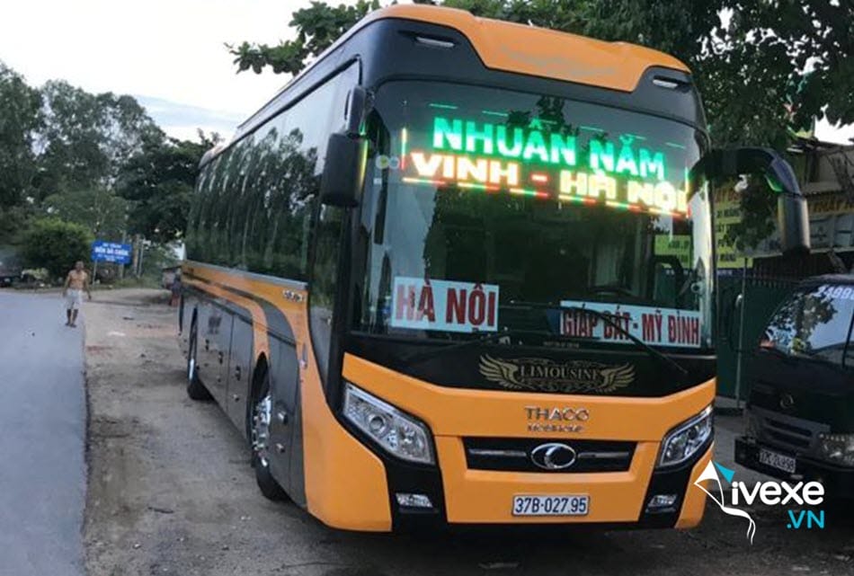 Nhà xe Nhuận Năm từ bến xe Việt Trì đi Hà Nội