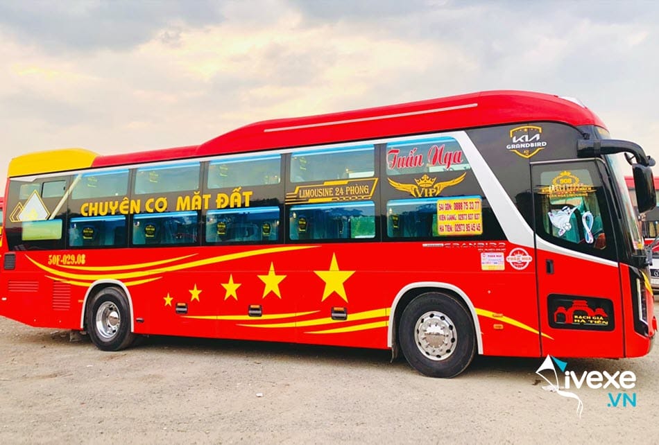 Nhà xe Tuấn Nga từ bến xe Rạch Giá đi Sài Gòn