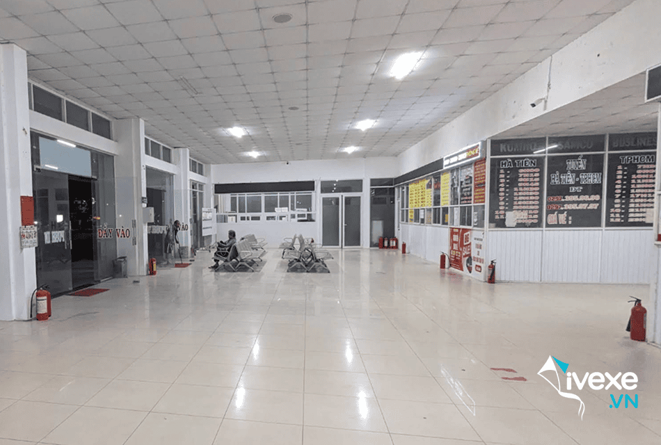Phòng vé nhà xe tại bến xe Hà Tiên