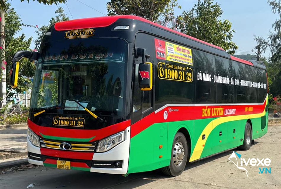 Xe khách Bốn Luyện đi Đà Nẵng từ bến xe Kiên Giang