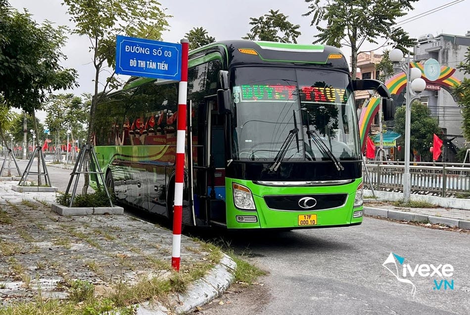 Xe khách Duyệt Thủy từ bến xe Long An đi Thái Bình