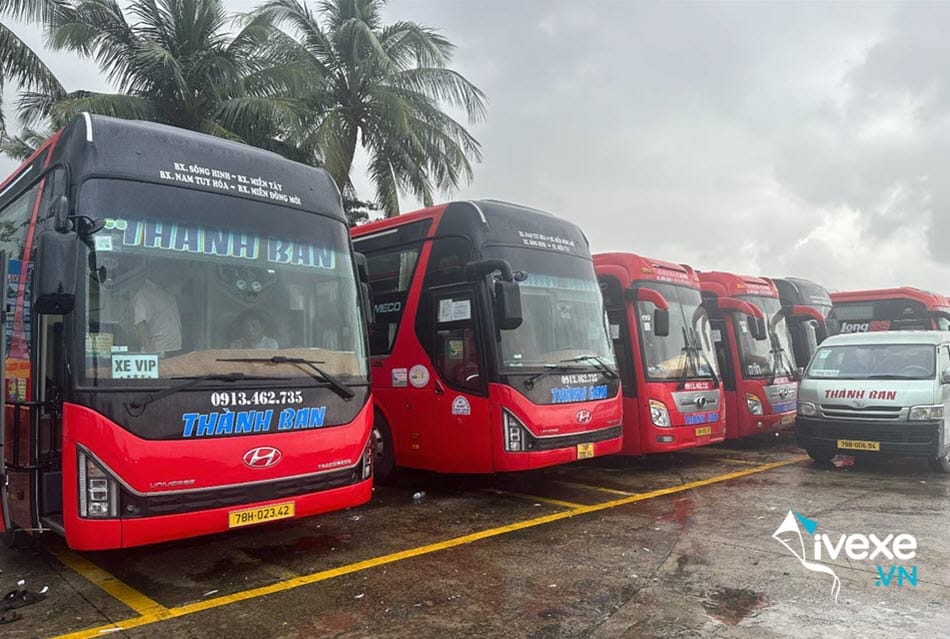 Xe khách Thành Ban đi Phú Yên từ bến xe Bến Cát