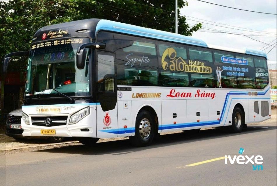 Nhà xe Loan Sáng tuyến Bến xe Phía Nam Buôn Ma Thuột đi Sài Gòn