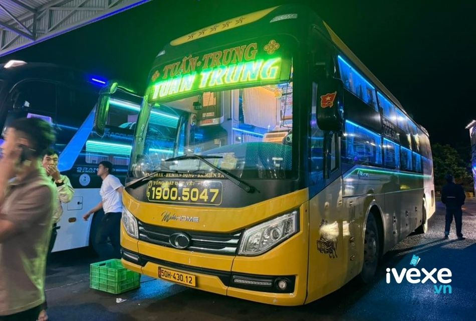 Nhà xe Tuấn Trung tuyến Bến xe Phía Nam Buôn Ma Thuột đi Sài Gòn