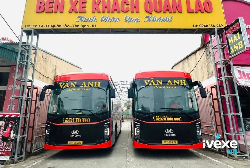 Nhà xe Vân Anh tuyến Hà Nội đi Thanh Hóa