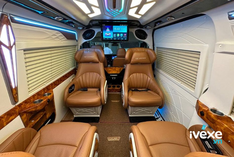 Tiện nghi xe Limousine sang trọng của nhà xe Long Giang