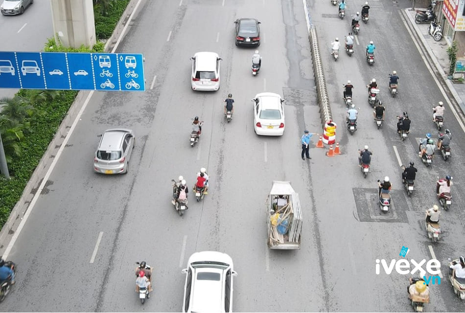 Triển khai phân làn trên tuyến đường trọng điểm