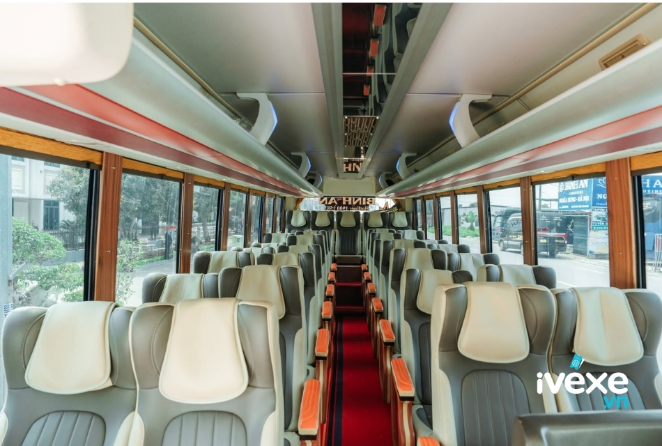 Nội thất dòng xe ghế ngồi 29 chỗ của nhà xe Bình An Limousine