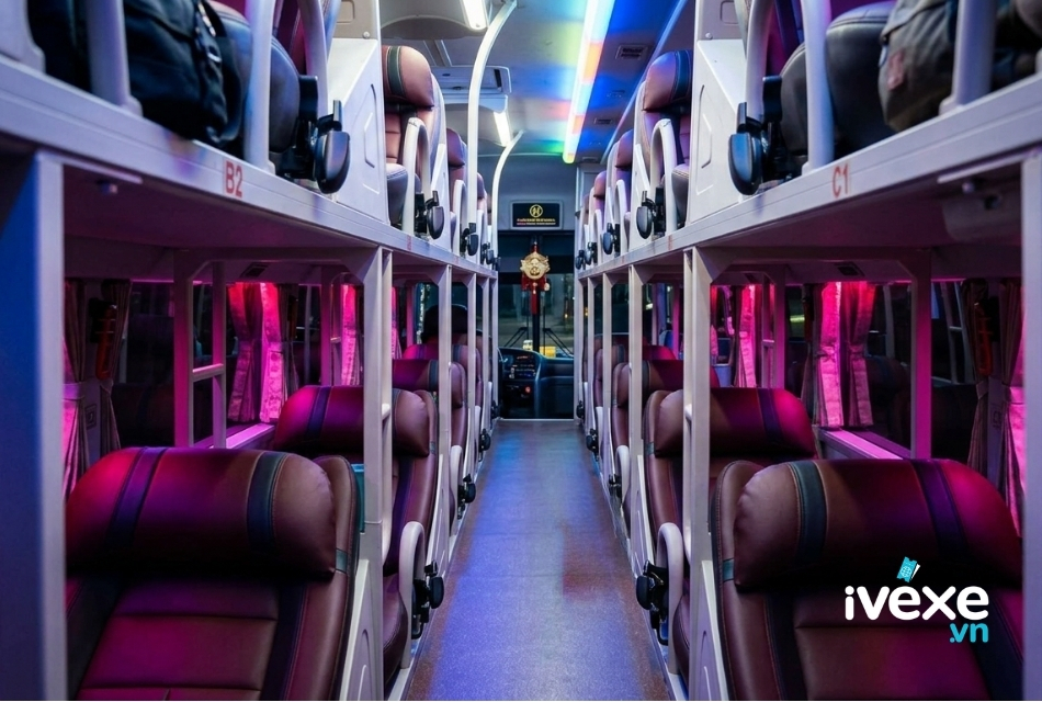 Dòng xe giường nằm 40 chỗ của nhà xe Hưng Phương