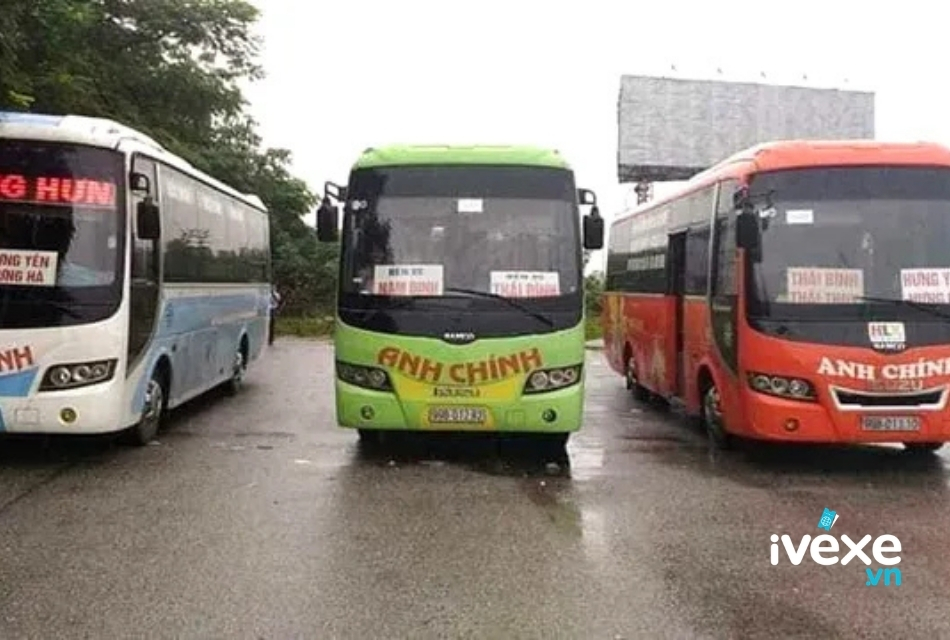nhà xe Anh Chính chuyên phục vụ hành khách tuyến Bắc Ninh đi Thái Bình