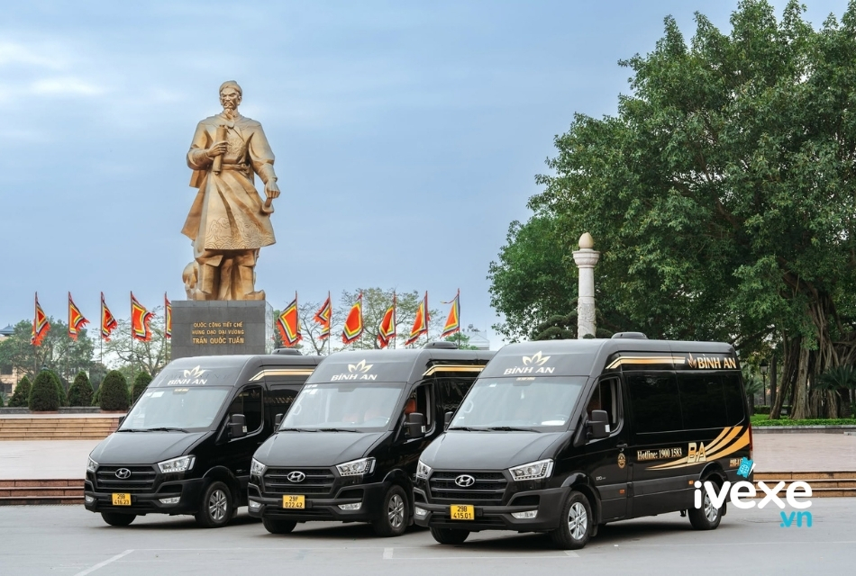 Nhà xe Bình An Limousine phục vụ hành khách tuyến Hà Nội - Nam Định
