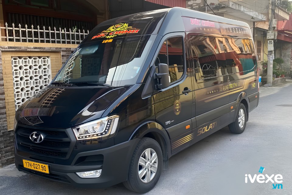 nhà xe Đức Chính chuyên phục vụ tuyến Hoà Bình đi Thái Bình