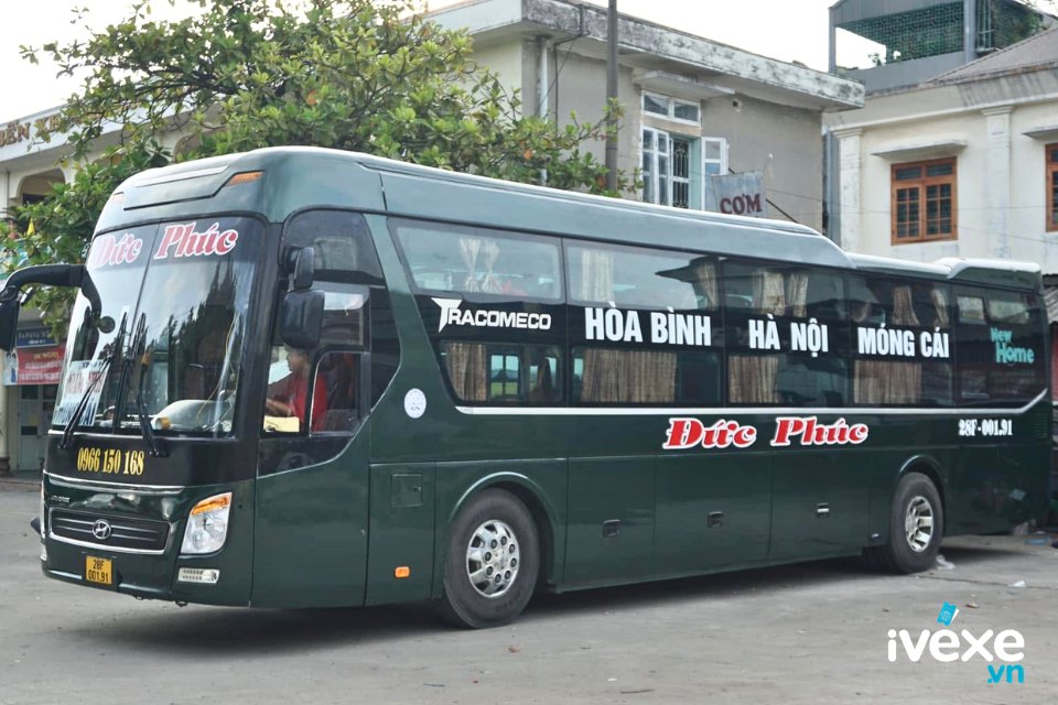 Nhà xe Đức Phúc chuyên phục vụ tuyến Hòa Bình đi Quảng Ninh