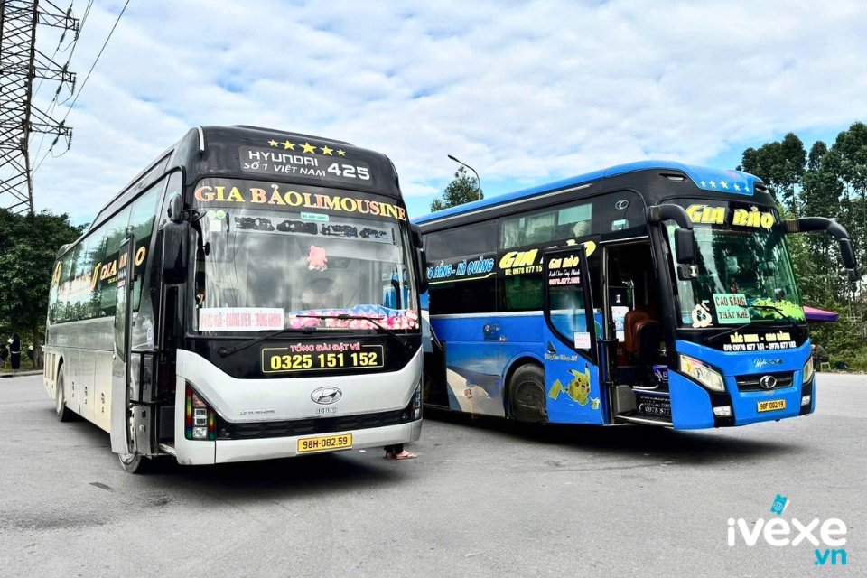 Nhà xe Gia Bảo chuyên phục vụ tuyến Cao Bằng đi Bắc Ninh