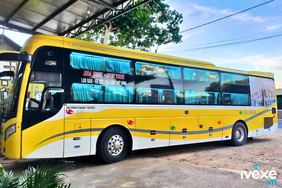 Nhà xe Hoa Hồng chuyên phục vụ hành khách từ Hà Nội đi Quảng Trị