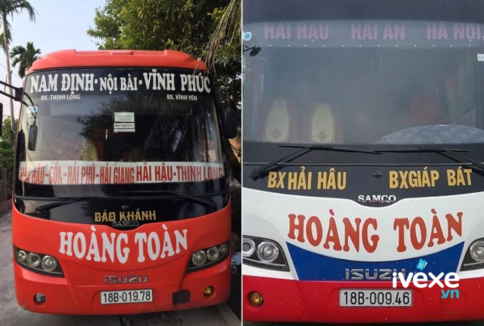 Nhà xe Hoàng Toàn phục vụ tuyến Hà Nội - Nam Định