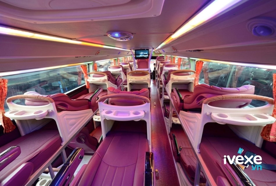 Xe giường nằm 40 chỗ của nhà xe Quyết Thắng (Cao Bằng)