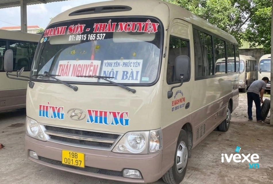 Nhà xe Hùng Nhung chuyên phục vụ hành khách từ Thái Nguyên đi Phú Thọ