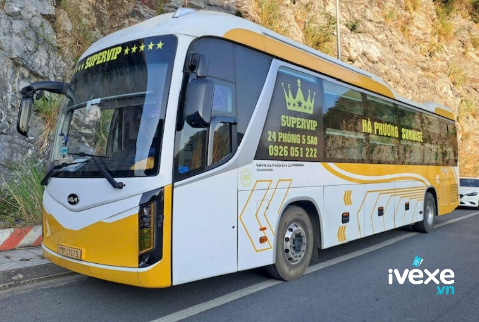 Nhà xe Hà Phương Sunrise chuyên phục vụ hành khách tuyến Hà Nội đi Yên Bái và các tỉnh lân cận