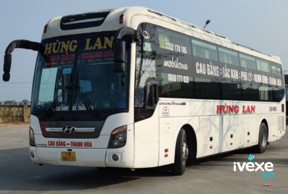 Nhà xe Hùng Lan chuyên phục vụ hành khách tuyến Thanh Hóa đi Cao Bằng