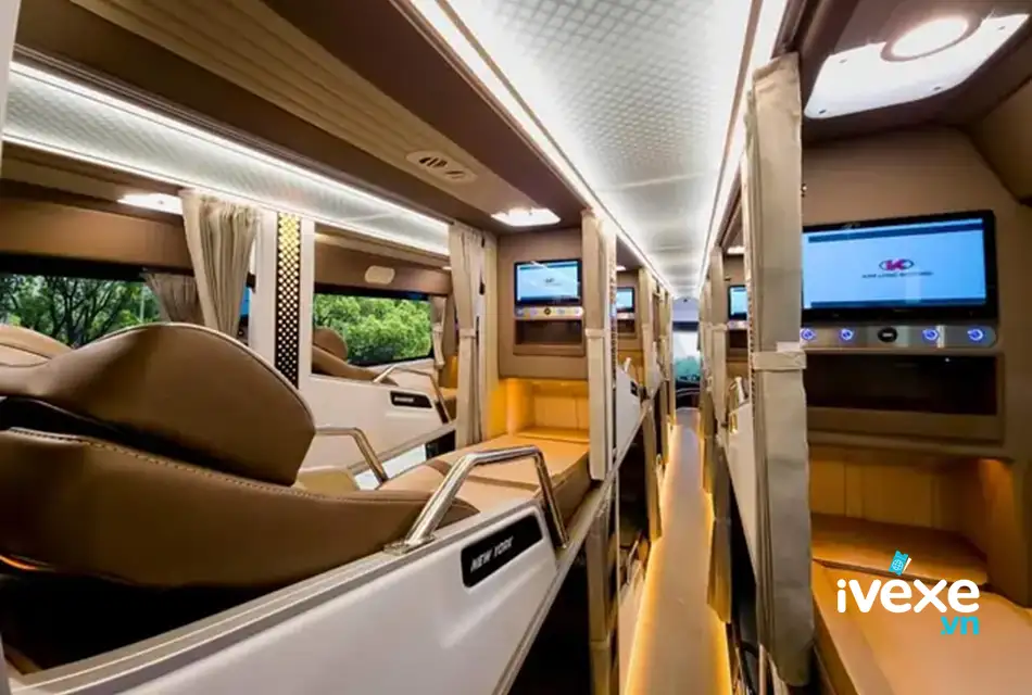 Dòng xe Limousine hiện đại của xe khách Phương Trang đi Mộ Đức