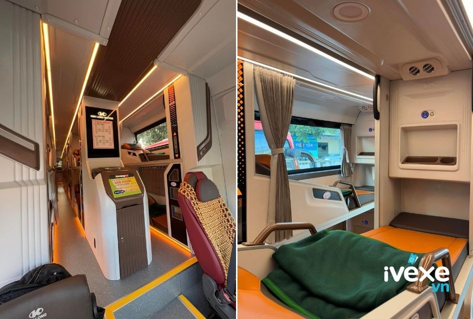 Nội thất dòng xe giường nằm Limousine 34 chỗ của nhà xe Phương Trang