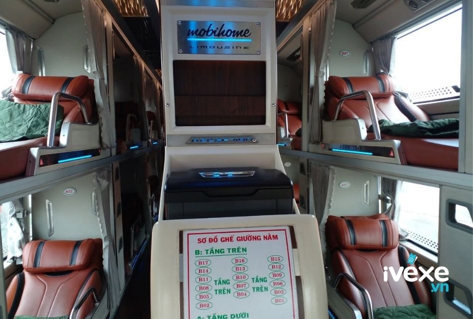 Tiện ích dòng xe Limousine 34 giường của nhà xe Phương Trang