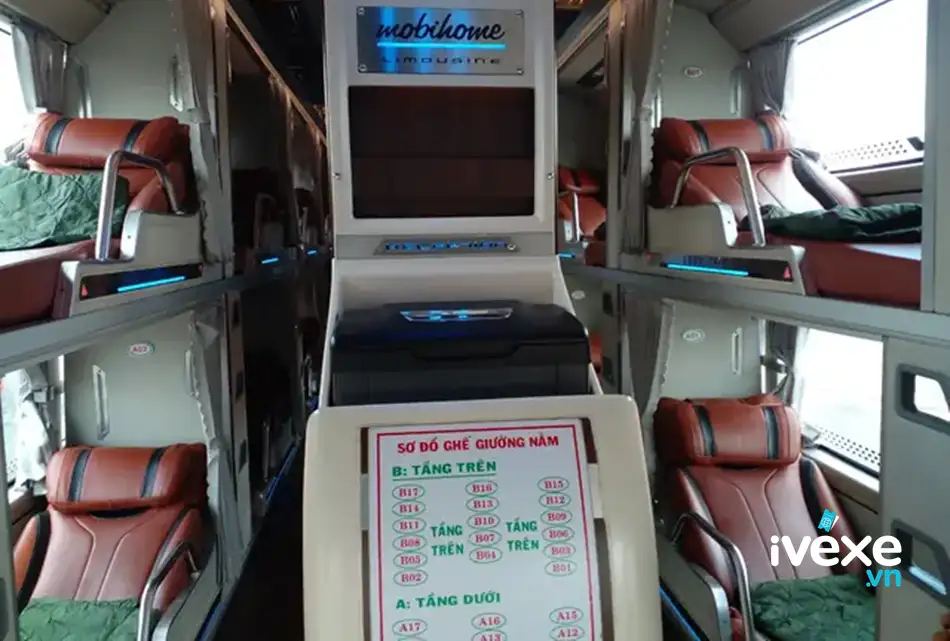 Tiện nghi xe Limousine 34 phòng của nhà xe Phương Trang