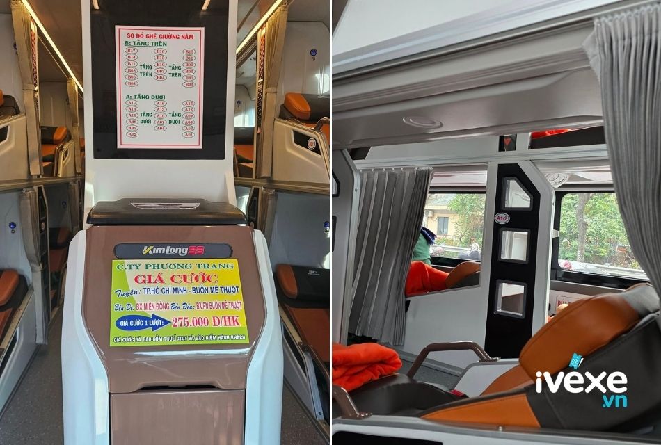 Dòng xe Limousine 34 giường nằm của xe khách Phương Trang