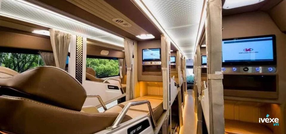 Nội thất xe giường 34 chỗ của Phương Trang